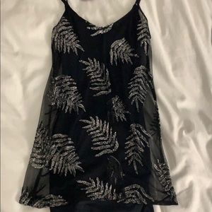 Sequined mini dress